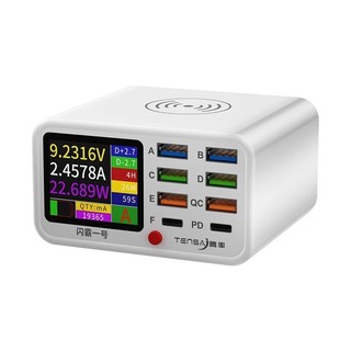 SẠC NHANH 9 CỔNG / USB/TYPE-C/KHÔNG DÂY
