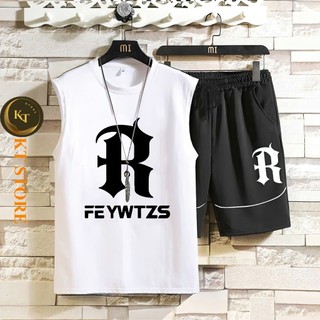 Đồ bộ ba lỗ mùa hè nam chất vải thun mè co giãn 4 chiều thoáng mát cực hot