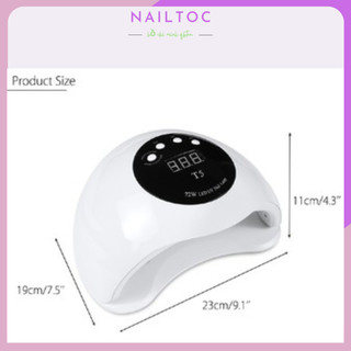MÁY HƠ GEL T5 72W Professional 36 LED UV