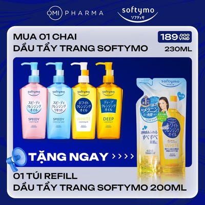 [Mua 1 Tặng 1] Dầu Tẩy Trang Kose Softymo Cleansing Oil (230ml)