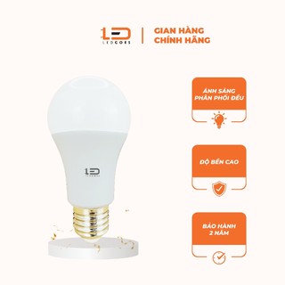 Bóng đèn led bulb ledgoes 3w/6w/9w/12w đui e27 siêu sáng, tiết kiệm điện, bh 2 năm