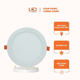 Đèn led âm trần downlight siêu mỏng ledgoes 6w/7w/9w/12w/18w phi 100/105/120/155/205 bh 2 năm