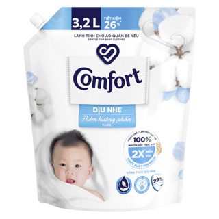 NƯỚC XẢ VẢI COMFORT DỊU NHẸ THƠM HƯƠNG PHẤN TÚI 3.1L/ 3.6L