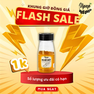 Nghệ Bột Tự Nhiên Vipep Hũ Nhựa 35g - Gia vị Vipep