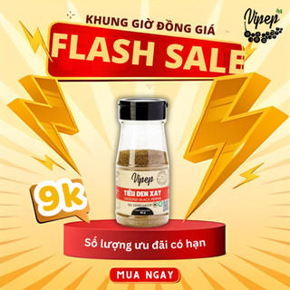 Tiêu Đen Xay Tự Nhiên Vipep Hũ Nhựa 50g - Gia vị Vipep