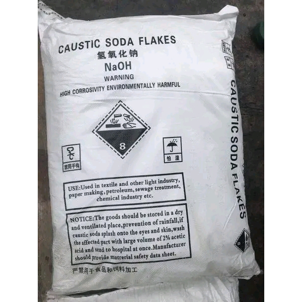 Sodium hydroxide 99% NaOH, Trung Quốc, 25kg/bao