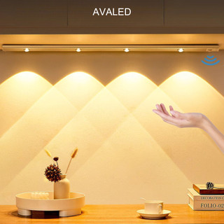 Đèn led không dây cảm biến chuyển động AVALED 3 màu sáng dán tường trang trí bếp, kệ tủ, phòng ngủ