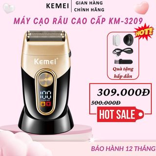 Cạo râu Kemei 3209, Máy cạo râu điện tiện lợi đa năng