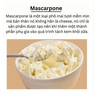 Phô Mai Kem Mascarpone gói 250g (tách nhỏ)