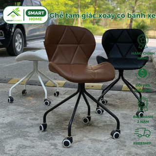   Ghế Tam Giác xoay có bánh xe
