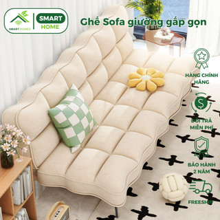 Ghế sofa giường gấp gọn SmartHomes, êm ái chất nỉ nhung cao cấp chắc chắn sang trọng cao cấp