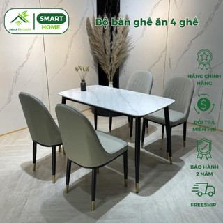 Bộ bàn ăn 4 ghế loft SmartHomes GA04