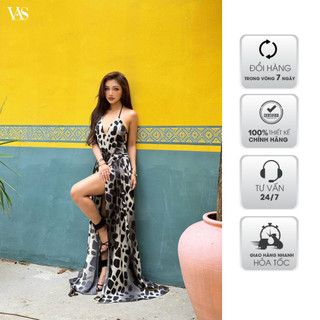 Đầm maxi nữ VANANHSCARLET sexy đan dây V020S24