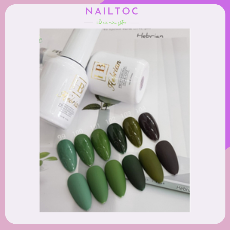 Sơn gel HEBERIAN 15ml  bảng hb nailtoc