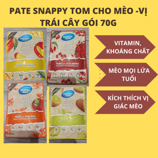 Pate Snappy Tom vị trái cây thơm ngon dinh dưỡng cho mèo - 5 gói x 70g