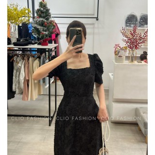 Đầm Only voan hoa dập xù 2 màu