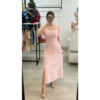 Đầm Only voan hoa dập xù 2 màu