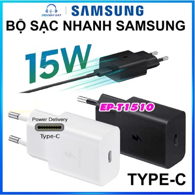 Bộ sạc nhanh Samsung Typec 15w PD EP-T1510N - Hàng chính hãng