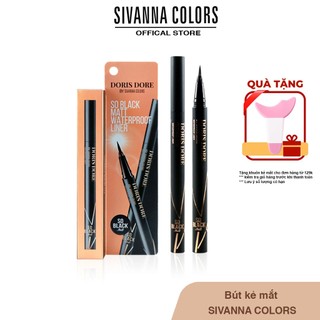 Bút kẻ mắt nước Dory Dora by Sivanna Colors Cho Black Matte Waterproof Liner DO-03