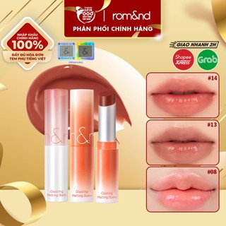  Son Dưỡng Dạng Thỏi Có Màu Thuần Chay Dưỡng Ẩm Mềm Môi Romand Glasting Melting Balm 3.5g