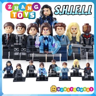 Đồ chơi Xếp hình Biệt đội S.H.I.E.L.D gồm Mocking Bird - Jemma - Phil Coulson Grant Ward Leo Fitz Minifigures X0182