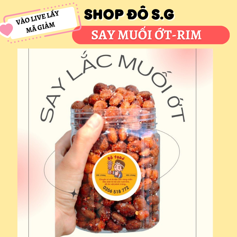 Say Nhung,Xay Rim Đường,Say Rim Muối ớt Đặc Sản Phan Rang Ninh Thuận Thực Phẩm Sạch Nhà Làm Hủ 300g B.Hóa Đô Sg