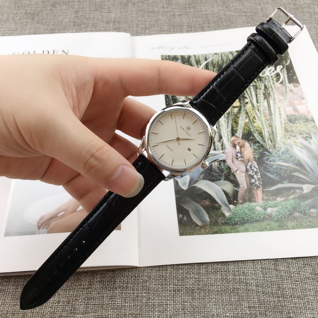 Đồng hồ nam cao cấp PABLO RAEZ 5869 dây da chống nước phong cách doanh nhân sang trọng CARIENT | BigBuy360 - bigbuy360.vn