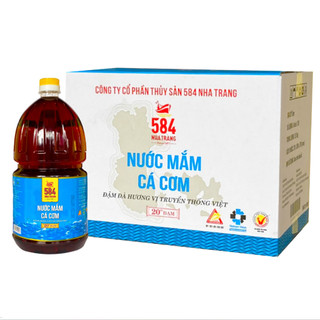 Thùng 6 Chai 2L Nước mắm Nhỉ Cá Cơm 20 độ đạm- 584 Nha Trang - Nước mắm Truyền Thống,  Date mới nhất