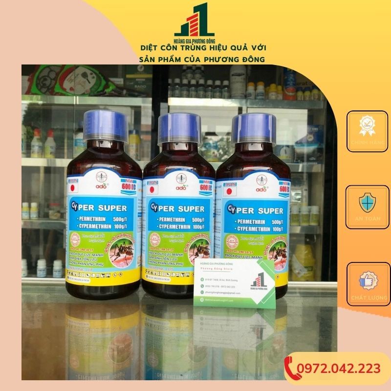 Thuốc diệt muỗi Cyper Super 600EC (1 lít)
