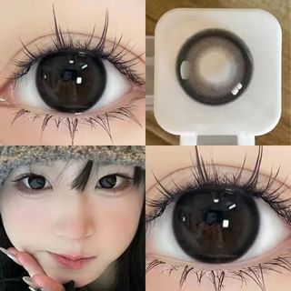Mystic Eyes lens đen Kính áp tròng lens blue giãn tròng to 14.5mm 0 độ lens nữ