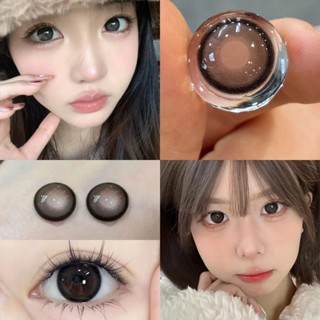 【0-6độ Mystic Eyes Black lovely kính áp tròng cận đen lens đen cận black devil eyes lens giãn tròng to 14.5mm