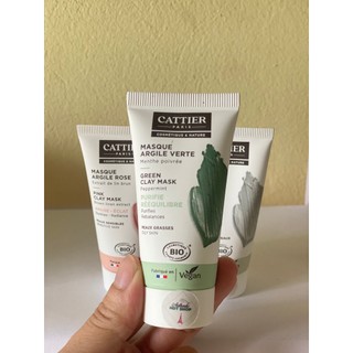 Mặt nạ đất sét hữu cơ thuần chay Cattier Paris Masque Argile