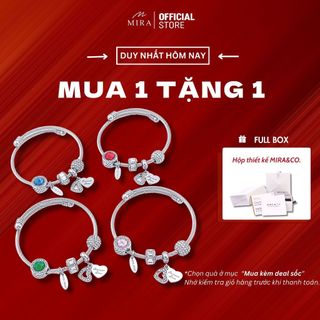 Kiềng titan lắc tay mira & co. kt06 kiềng lắc trụ đá forever love chất liệu titan không hoen gỉ