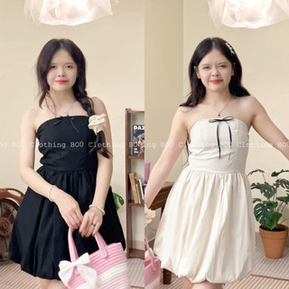 Đầm cúp ngực đính nơ 329 boú clothing