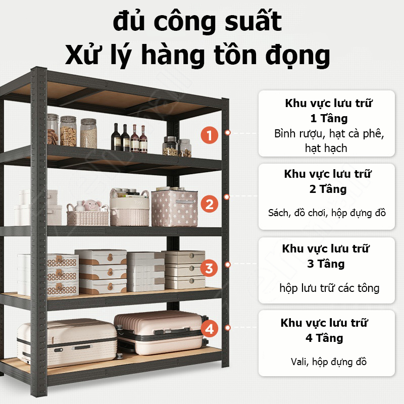 Bali Kệ Sắt + Gỗ 3/4/5/6 Tầng Thiết Kế Có Lỗ Không Cần Bắt Vít Kệ Sắt Gỗ Đa Năng Đựng Đồ [Phí Ship Rẻ Hơn Shop Khác] | BigBuy360 - bigbuy360.vn