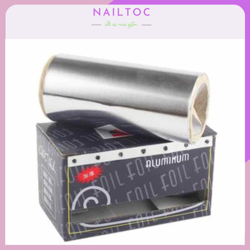 Giấy Bạc Ủ Móng phá gel lẻ 1 cuộn nailtoc