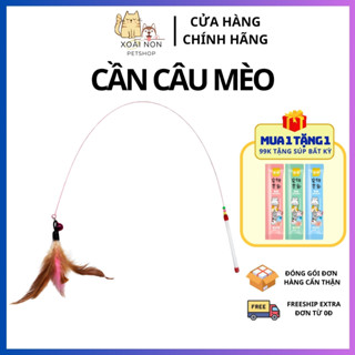 Cần Câu Đồ Chơi Dây Thép Dành Cho Chó Mèo - Đồ Chơi Cho Chó Mèo Giúp Giảm Stress - Xoài Non Petshop