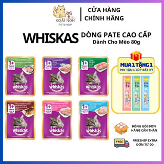 Pate Whiskas Dành Cho Mèo Con Và Mèo Trưởng Thành - Bữa Ăn Thơm Ngon Bổ Dưỡng 80G - Xoài Non Petshop