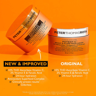 Peter thomas roth 🎖 kem dưỡng ẩm chống lão hóa làm sáng da potent-c brightening vitamin c moisturizer