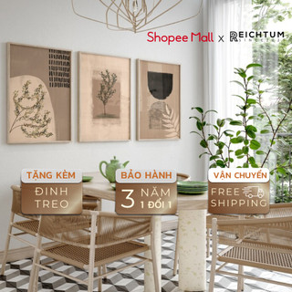 Tranh treo tường canvas cao cấp SET3 của  REICHTUM - Phòng khách/ Nhà ngủ/ Decor trang trí/ Chất vải canvas