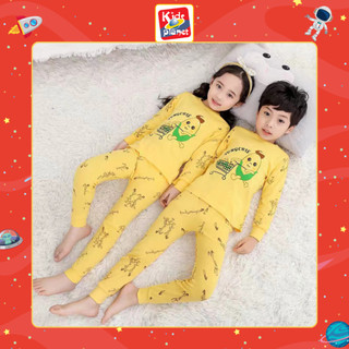 Set bộ quần áo thun dài tay hoạ tiết nhiều màu cho bé trai & bé gái (Cao 100-160cm, nặng 12-40kg) N00919