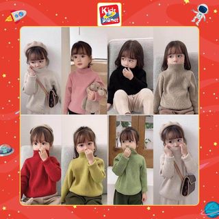 Áo len cổ lọ trẻ em [Sẵn 5 màu] N00418