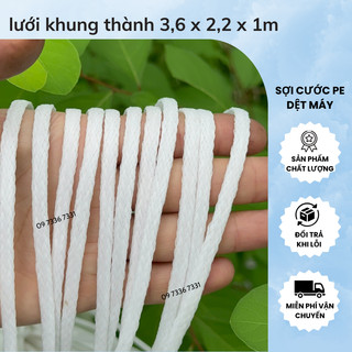 lưới khung thành bóng đá lưới cước ống PE Cao Cấp lưới gôn 5,7,11 người