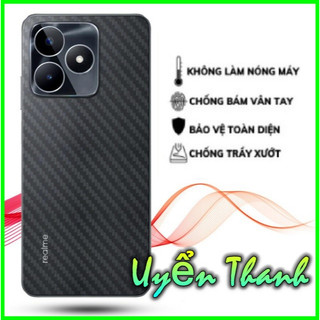 Miếng dán carbon mặt lưng Xiaomi Redmi Note 13 13R 12 12S 12T 11 11S 11T 10 10S 9 9S 10x4G 10x5G 8 7 6 5 pro plus turbo