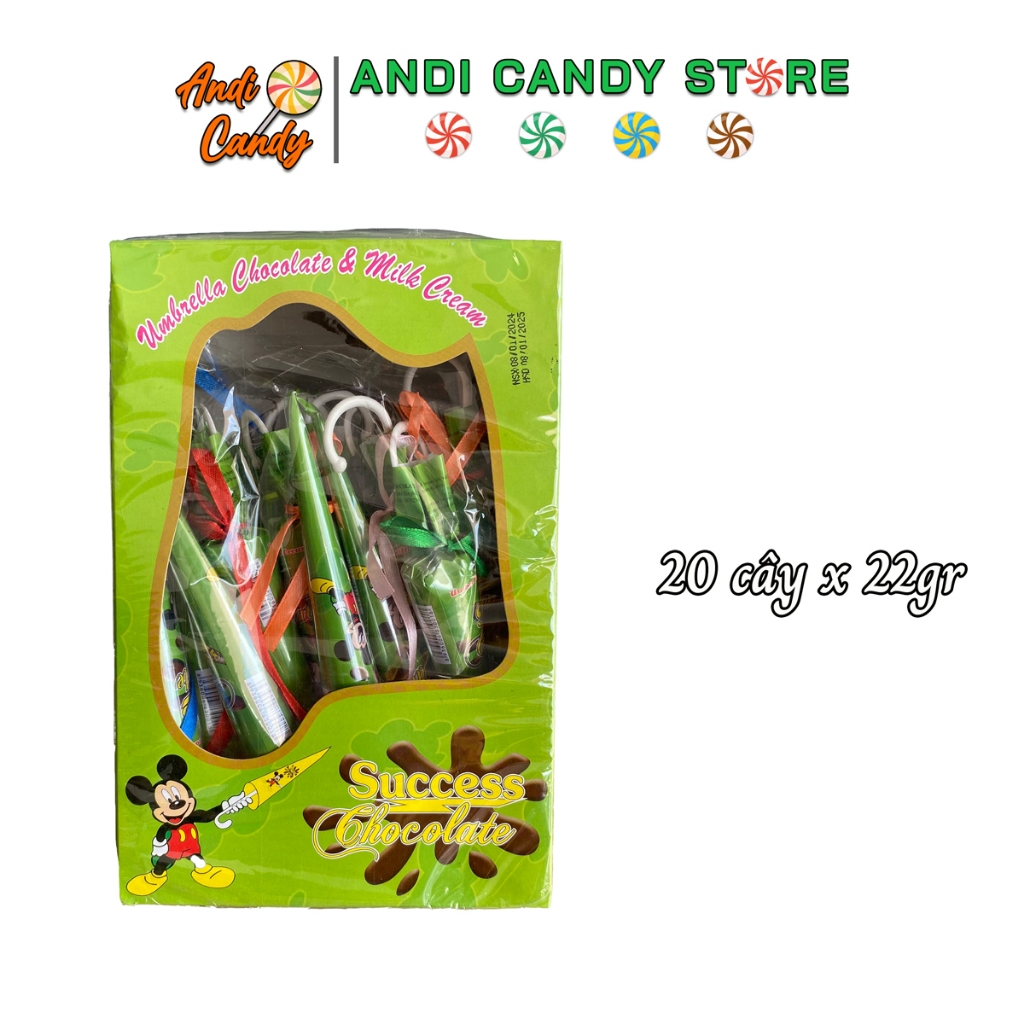 Kẹo Socola Cây Dù Lớn Thành Công 20 Cây