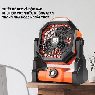 Quat Tích Điện Để Bàn X3 , Tốc Độ Gió Mát , Êm , Thời Lượng Pin Lên Tới 5h (LOGKENT)