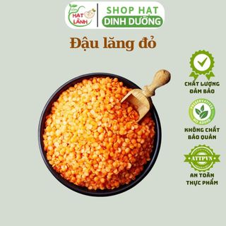 Đậu lăng đỏ tách vỏ nguyên hạt túi 100g, 200g - tiệm hạt lành