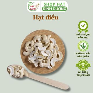 Hạt điều tươi túi 100g, 200g, 500g, hạt điều vỡ đôi nhân trắng làm sữa hạt - Tiệm Hạt Lành