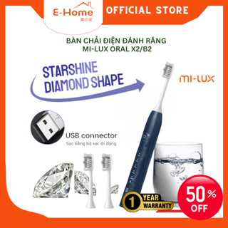 Bàn chải điện đánh răng Mi-Lux Oral X2/B2 dành cho người lớn, 5 chế độ chải, dung lượng pin lớn