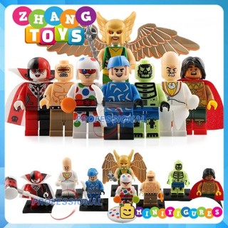 Đồ chơi Xếp hình gồm Polka DotMan Hawn girl - Harley Quinn - Mutant Leader - Phosphorus El Dorado Minifigures Xinh X0181